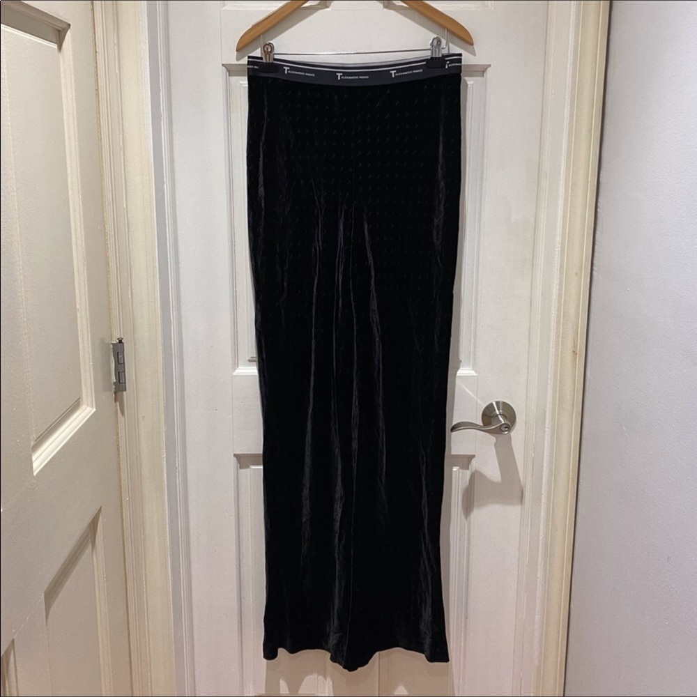 Alexander Wang Velvet Pant In Black Size Large
